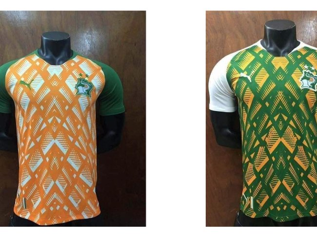 Équipe de Côte d'Ivoire de football, Maillots + tenues