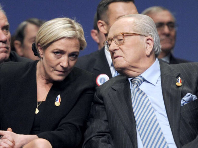 Marine et J Marie Le Pen